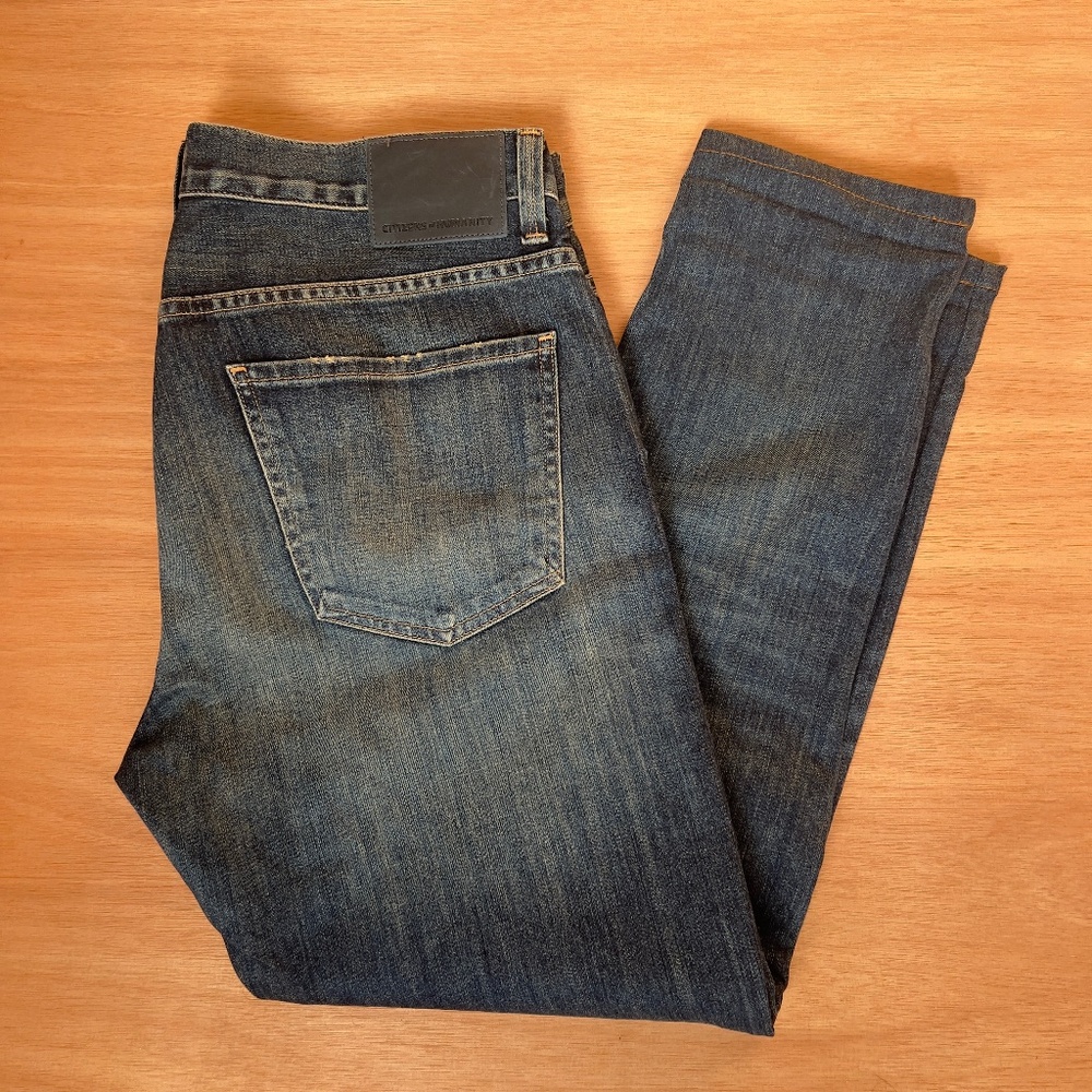 Citizens of Humanity Noah men's skinny jeans size 34 medium dark stone wash L27 - Picture 1 of 6